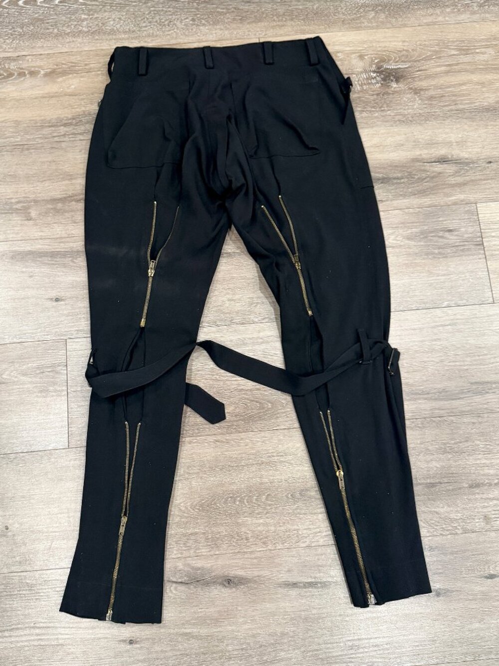 Archival Vivienne Westwood Mainline 100% Wool Bondage Trousers - Size 28